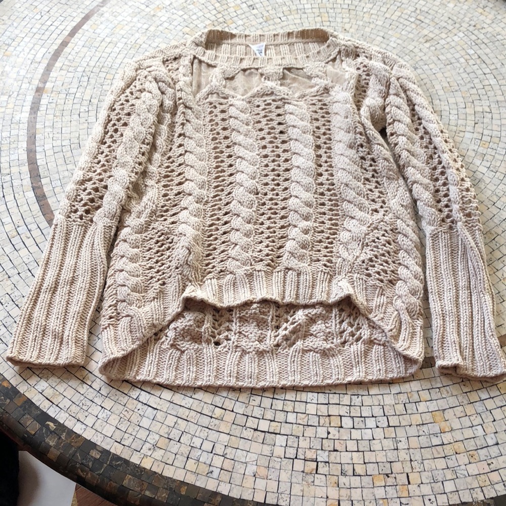 Cream sweater